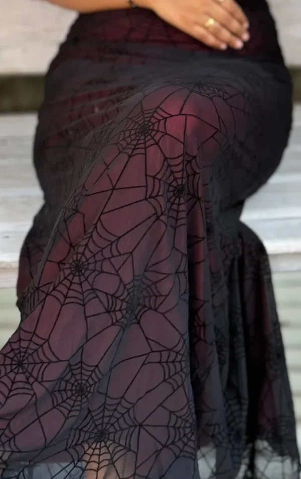 Japanese Style Red Sypder Dress - Image 3