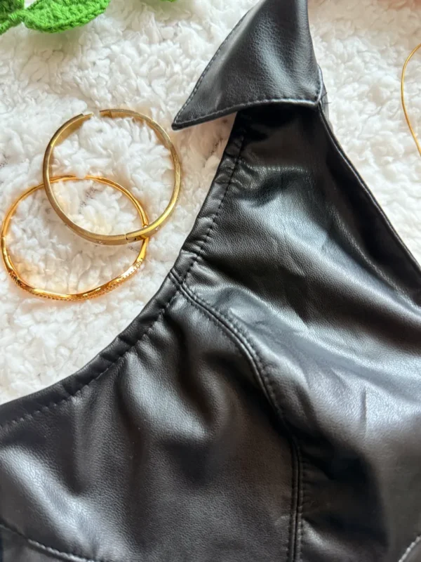 PU Leather Halter Top - Image 7